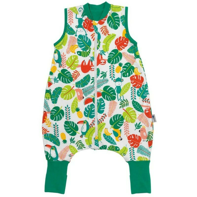 Sac de dormit cu picioruse si talpa antiderapanta tropical 70 cm + manseta 1.0 tog