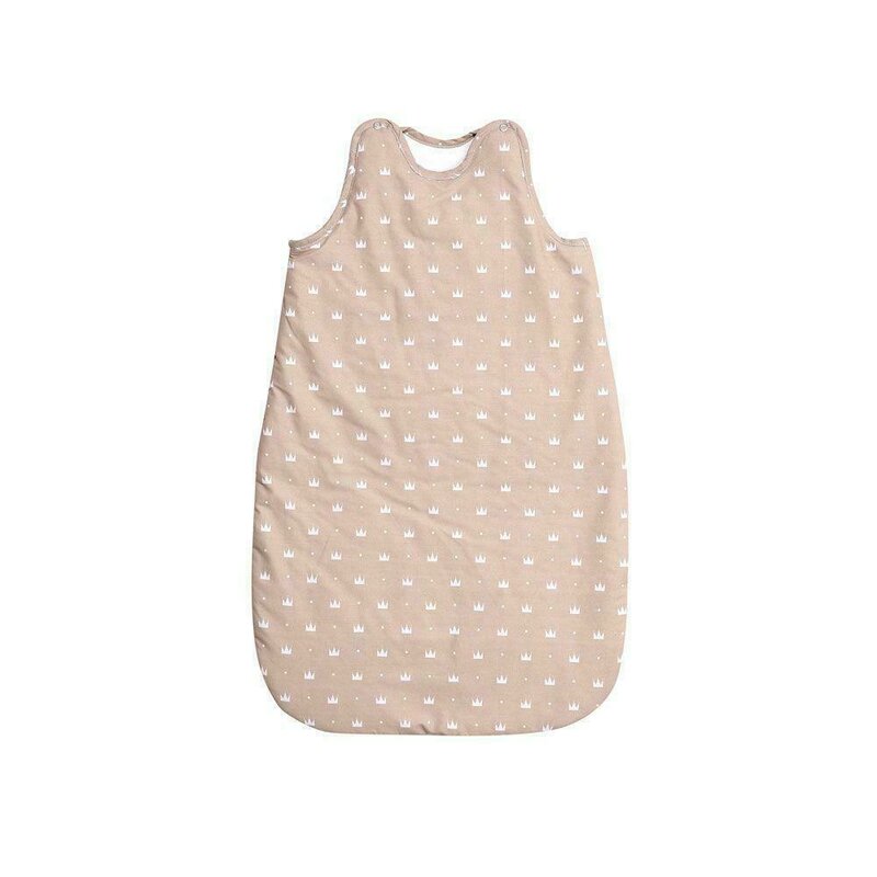 Lorelli - sac de dormit fara maneci 100 cm crowns, bej