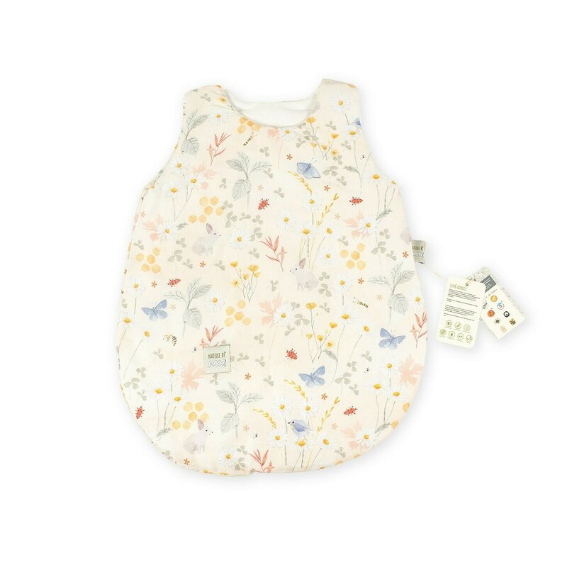 Sac de dormit din bambus nature bamboo by amy, lunca bej 62 cm, 0-3 luni