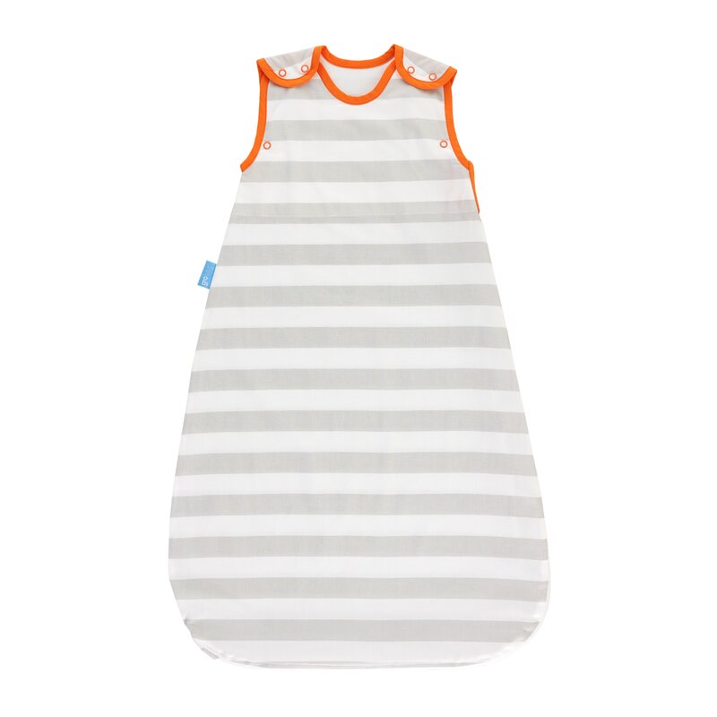 Gro - sac de dormit, dungi orizontale gri, 0.5 tog, 0-6 luni