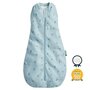Sac de dormit, ErgoPouch, Jersey, 3-12 luni, 6-10 kg, TOG 0.2, Bumbac organic, Fermoar bidirectional, Lavabil la masina, Croiala slim fit, Certificat non-toxic, Premiat in Australia, Albastru