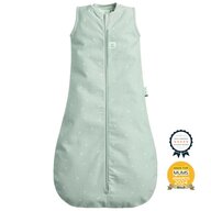 Sac de dormit, ErgoPouch, Jersey, 3-12 luni, 6-10 kg, TOG 0.2, Bumbac organic, Fermoar bidirectional, Lavabil la masina, Croiala slim fit, Certificat non-toxic, Premiat in Australia, Verde