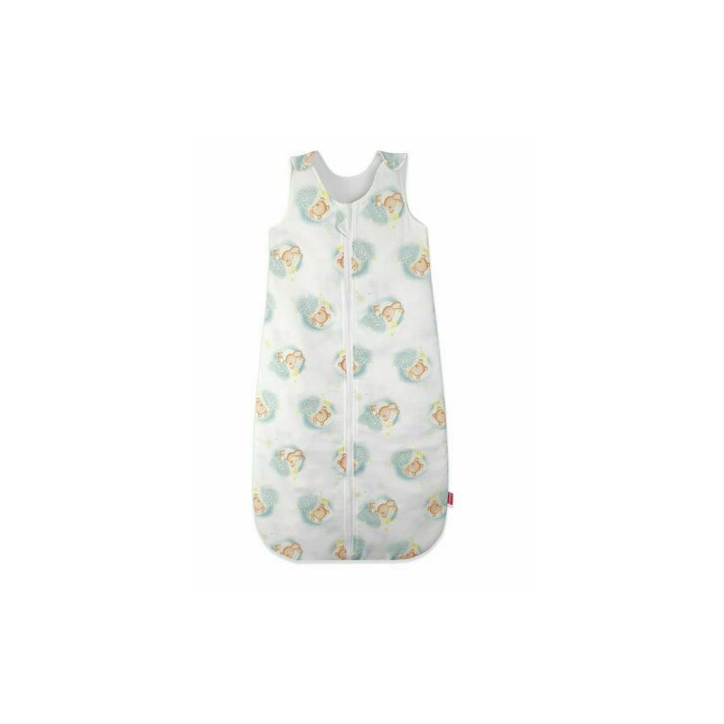 Kidsdecor - sac de dormit fara maneci blue bear's dream 110 cm din bumbac, 110x38 cm, 18-36 luni, tog 0.8