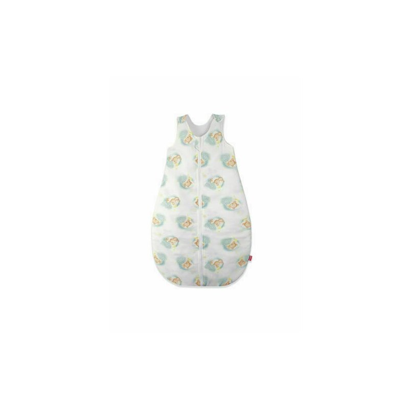 Kidsdecor - sac de dormit fara maneci blue bear's dream 60 cm din bumbac, 60x23 cm, 0-3 luni, tog 1.0