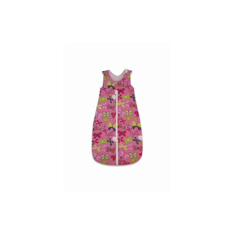 Kidsdecor - sac de dormit fara maneci parada fluturasilor 95 cm din bumbac, 95x36 cm, 12-24 luni, tog 1.0
