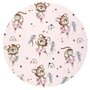 Sac de dormit, MimiNu, Cu picioruse, De iarna, Din bumbac certificat Oeko Tex Standard 100, Cu fermoar pe mijloc, 103 cm, 2-6 ani, 2.5 Tog, Design, Little Ballerina Pink - 3