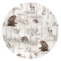 Sac de dormit, MimiNu, Cu picioruse, De iarna, Din bumbac certificat Oeko Tex Standard 100, Cu fermoar pe mijloc, 103 cm, 2-6 ani, 2.5 Tog, Design, Woodland - 3