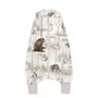 Sac de dormit, MimiNu, Cu picioruse, De iarna, Din bumbac certificat Oeko Tex Standard 100, Cu fermoar pe mijloc, 103 cm, 2-6 ani, 2.5 Tog, Design, Woodland - 1