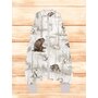 Sac de dormit, MimiNu, Cu picioruse, De iarna, Din bumbac certificat Oeko Tex Standard 100, Cu fermoar pe mijloc, 103 cm, 2-6 ani, 2.5 Tog, Design, Woodland - 2