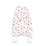 Sac de dormit, MimiNu, Cu picioruse, De iarna, Din bumbac certificat Oeko Tex Standard 100, Cu fermoar pe mijloc, 87 cm, 3 luni -  2.5 ani, 2.5 Tog, Design, Ducklings Powdery Pink