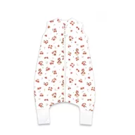 Sac de dormit, MimiNu, Cu picioruse, De iarna, Din bumbac certificat Oeko Tex Standard 100, Cu fermoar pe mijloc, 87 cm, 3 luni -  2.5 ani, 2.5 Tog, Design, Ducklings Powdery Pink