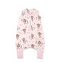 Sac de dormit, MimiNu, Cu picioruse, De iarna, Din bumbac certificat Oeko Tex Standard 100, Cu fermoar pe mijloc, 87 cm, 3 luni -  2.5 ani, 2.5 Tog, Design, Little Ballerina Pink - 1