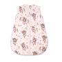Sac de dormit, MimiNu, Pentru bebelusi, De iarna, Din bumbac certificat Oeko Tex Standard 100, Cu fermoar, 70 cm, 0 - 6 luni, 2.5 Tog, Little Ballerina Pink