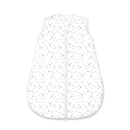 Sac de dormit, MimiNu, Pentru bebelusi, De iarna, Din bumbac certificat Oeko Tex Standard 100, Cu fermoar, 70 cm, 0 - 6 luni, 2.5 Tog, Mini Grays