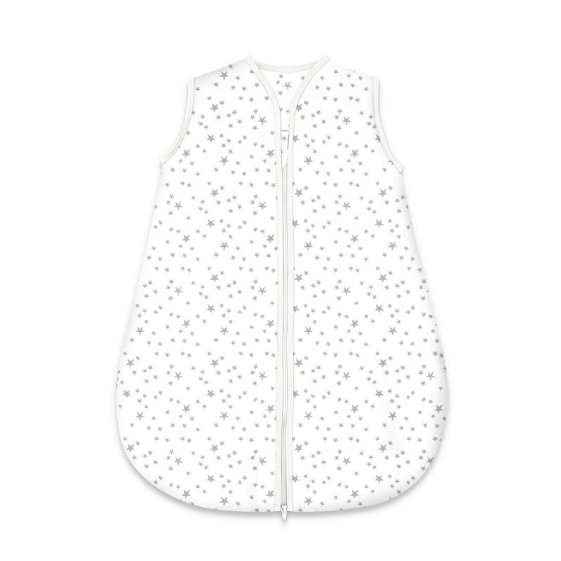 Sac de dormit, MimiNu, Pentru bebelusi, De iarna, Din bumbac certificat Oeko Tex Standard 100, Cu fermoar, 70 cm, 0 - 6 luni, 2.5 Tog, Mini Grays