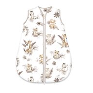 Sac de dormit, MimiNu, Pentru bebelusi, De iarna, Din bumbac certificat Oeko Tex Standard 100, Cu fermoar, 70 cm, 2.5 Tog, Savanna
