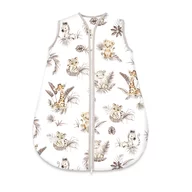 Sac de dormit, MimiNu, Pentru bebelusi, De iarna, Din bumbac certificat Oeko Tex Standard 100, Cu fermoar, 70 cm, 2.5 Tog, Savanna