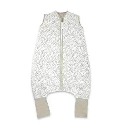 Sac de dormit, MimiNu, Premium, Cu picioruse, De iarna, Din bumbac certificat Oeko Tex Standard 100, Cu fermoar, 103 cm, M, Meadow