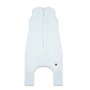 Sac de dormit, MimiNu, Premium, Cu picioruse, De iarna, Din bumbac interlock certificat Oeko Tex Standard 100, Cu fermoar, 1 - 2.5 ani, S, Soft Blue - 1