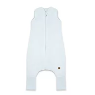 Sac de dormit, MimiNu, Premium, Cu picioruse, De iarna, Din bumbac interlock certificat Oeko Tex Standard 100, Cu fermoar, 1 - 2.5 ani, S, Soft Blue