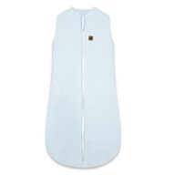 Sac de dormit, MimiNu, Premium, Din bumbac interlock, Materiale certificate Oeko Tex Standard 100, Cu fermoar, 3 - 12 luni, 2.5 Tog, Soft Blue