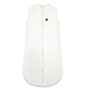 Sac de dormit, MimiNu, Premium, Din bumbac interlock, Materiale certificate Oeko Tex Standard 100, Cu fermoar, 3 - 12 luni, 2.5 Tog, Soft Ecru - 1