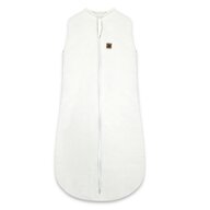 Sac de dormit, MimiNu, Premium, Din bumbac interlock, Materiale certificate Oeko Tex Standard 100, Cu fermoar, 3 - 12 luni, 2.5 Tog, Soft Ecru