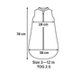 Sac de dormit, MimiNu, Premium, Din bumbac interlock, Materiale certificate Oeko Tex Standard 100, Cu fermoar, 3 - 12 luni, 2.5 Tog, Soft Ecru - 3