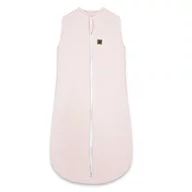 Sac de dormit, MimiNu, Premium, Din bumbac interlock, Materiale certificate Oeko Tex Standard 100, Cu fermoar, 3 - 12 luni, 2.5 Tog, Soft Powder Pink