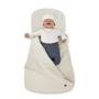 Sac de dormit multifunctional, MimiNu, Pentru patut, landou sau cosulet, Din bumbac interlock plin, Materiale certificate Oeko Tex Standard 100, Beige - 2