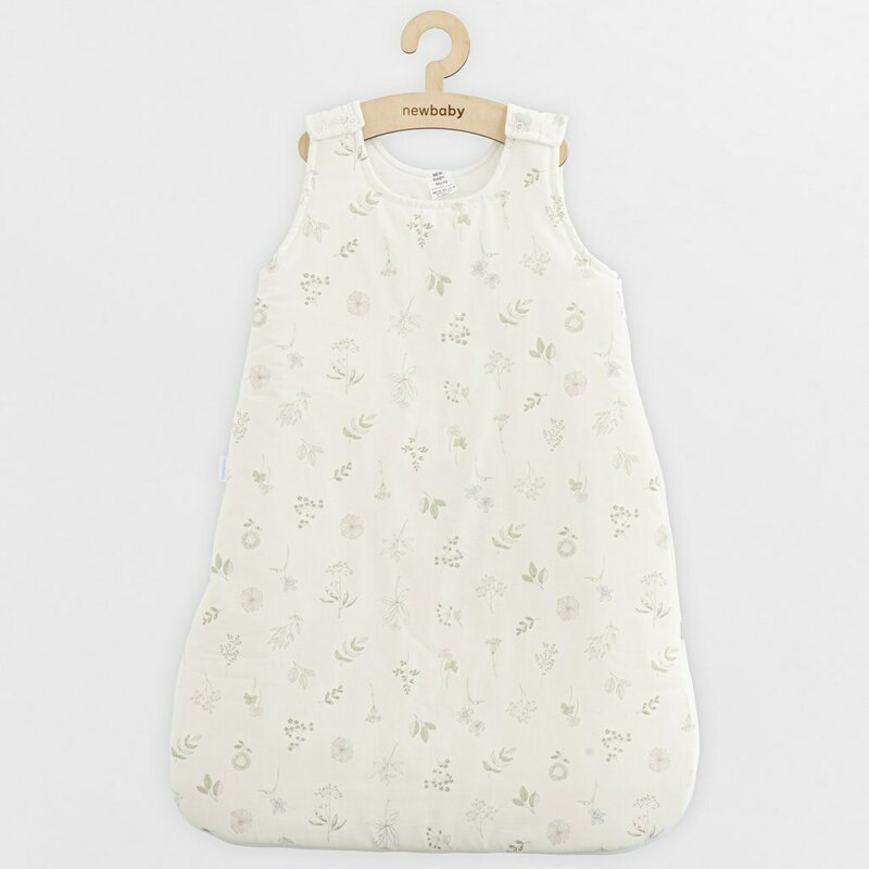 Sac de dormit, New Baby, Din bumbac, Certificat Oeko Tex Standard 100, Cu fermoar, 50x70 cm, 0-6 luni, Zoe