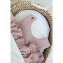 Babyly - Sac de dormit pana la 9 luni, bumbac brodat Roz cu volanase by  cu umplutura antialergica BabySoft  , marimea S, 2-2,5 TOG pe tot parcursul anului - 6