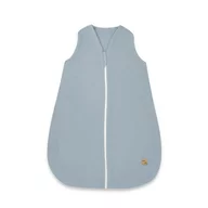Sac de dormit, Qmini, Cu fermoar, Pentru bebelusi, De iarna, Din muselina dubla, 70 cm, Material certificat Oeko Tex Standard 100, Jeans