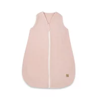 Sac de dormit, Qmini, Cu fermoar, Pentru bebelusi, De iarna, Din muselina dubla, 70 cm, Material certificat Oeko Tex Standard 100, Powder Pink