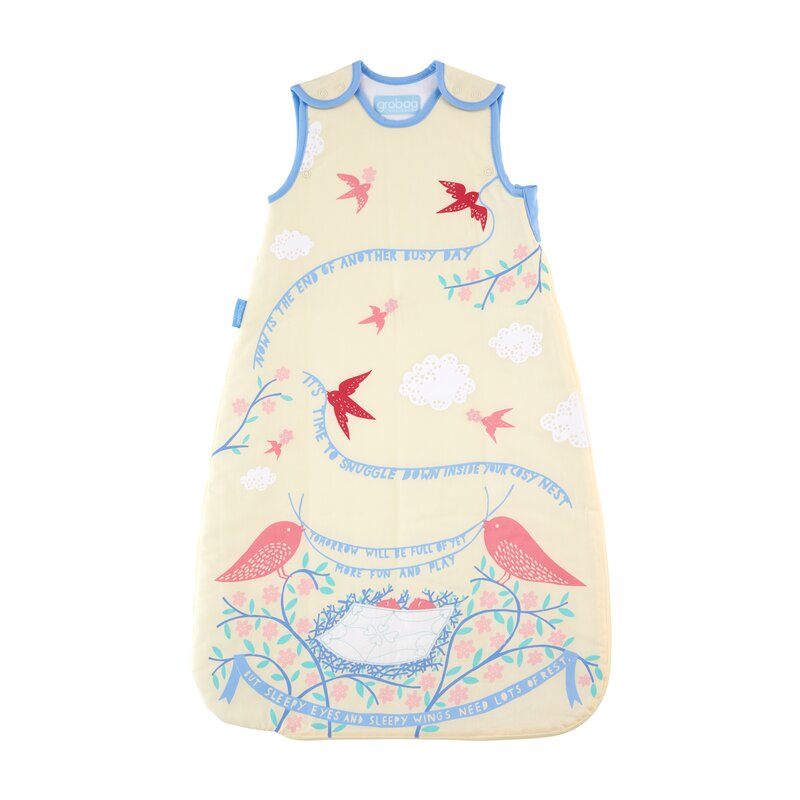 Gro - sac de dormit rob ryan, dimineata de primavara, 1.0 tog, 0-6 luni