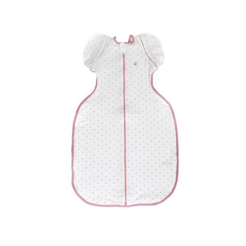 Sac de dormit swaddle first sleep sweet light, faza 2, pentru bebelusi 3-6 luni