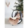 Babyly - Sac de iarna copii carucior   sanie universal impermeabil footmuff Velvet interior calduros Teddy, Premium XS 85 cm Bej - 4