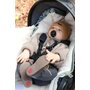 Babyly - Sac de iarna copii carucior   sanie universal impermeabil footmuff Velvet interior calduros Teddy, Premium XS 85 cm Bej - 8