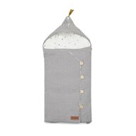 Black Friday - Reduceri Sac de iarna cu gluga, Jane, Mims Plus, Pentru carucior si scoica auto, 88 x 43 cm, Inchidere cu nasturi si fermoar, Dim Grey Promotie