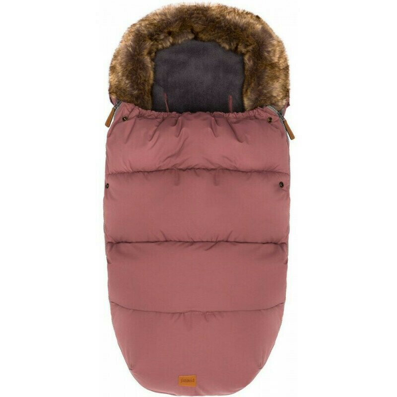 Fillikid – Sac de iarna cu guler blanita detasabil, pentru carucior, Roz pudra, 100×50 cm, Pret Mic Numai Aici imagine 2022