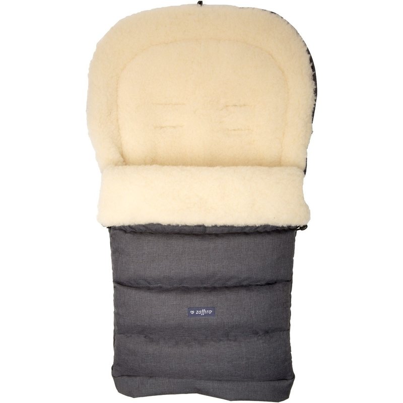 Womar zaffiro - sac de iarna igrow eco din lana oaie, gri inchis