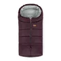 Sac de iarna, Petite&Mars, Jibot, Pentru carucior, landou sau scaun auto, 100x48 cm, Impermeabil, Cu elemente reflectorizante, Extensibil, 3 in 1, Mysterious Plum