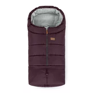 Sac de iarna, Petite&Mars, Jibot, Pentru carucior, landou sau scaun auto, 100x48 cm, Impermeabil, Cu elemente reflectorizante, Extensibil, 3 in 1, Mysterious Plum