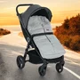 Sac de iarna, Petite&Mars, Jibot, Pentru carucior, landou sau scaun auto, 100x48 cm, Impermeabil, Cu elemente reflectorizante, Extensibil, 3 in 1, Quiet Grey - 3