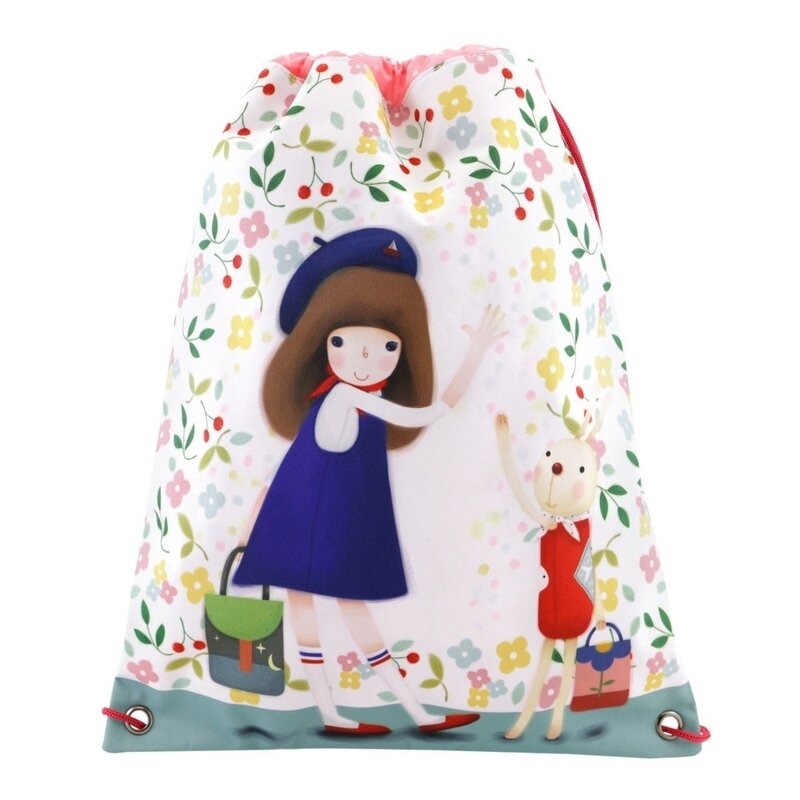 Sac scoala kori kumi drawstring bag bon voyage