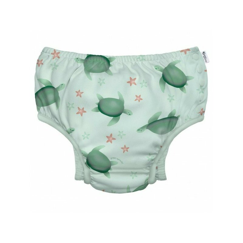 Sage Turtle 12 luni - ECO Slip copii SPF 50+ pentru inot Green Sprouts by iPlay