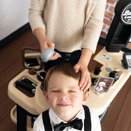 Smoby - Salon coafura pentru copii  Barber Shop, Barber and Cut negru
