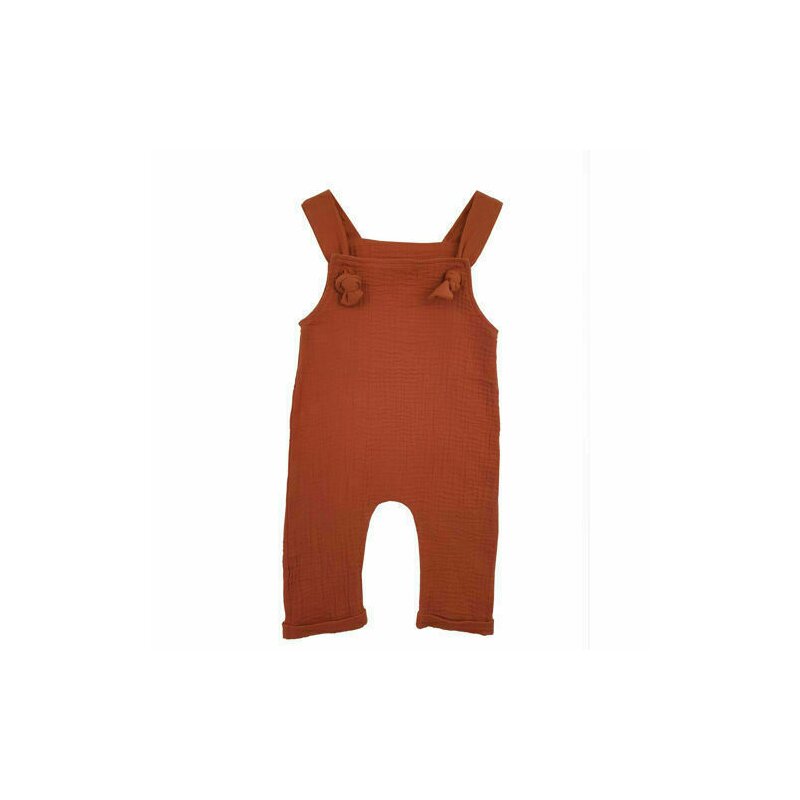 KidsDecor - Salopeta din Muselina Summer Toffee 6-9 luni