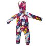 KidsCare - Salopeta impermeabila pentru copii Kidscare, cu protectie la vant si apa cu imprimeu Graffiti - marime 122 - 4