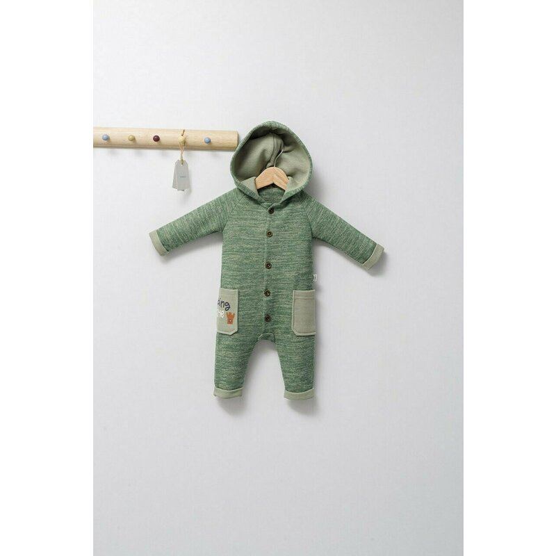 Tongs baby - Salopeta pentru bebelusi de iarna King, (Culoare: Maro, Marime: 6-9 luni)